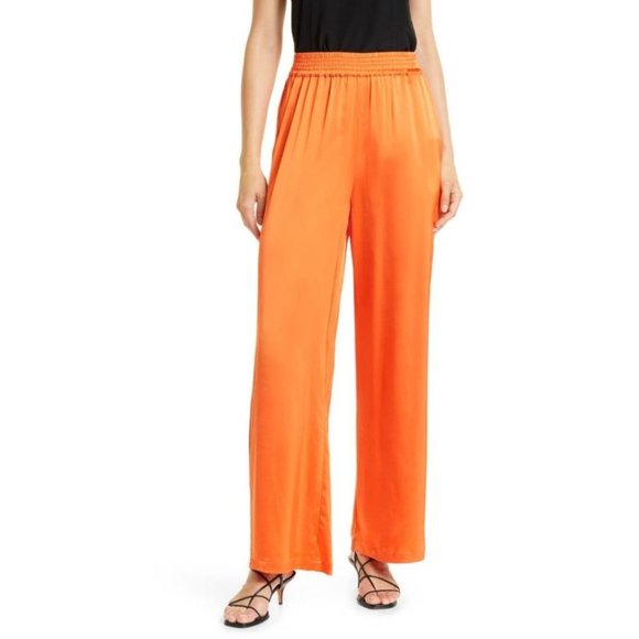 Birgitte Herskind Pants - BIRGITTE HERSKIND Pinky Satin Pants in Mandarin Red size 36 (US 6)